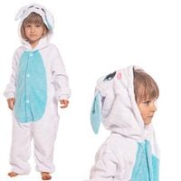 Piżama Dla Dzieci Dziecięca Kigurumi Onesie Kostium Królik Niebiesk 125-135