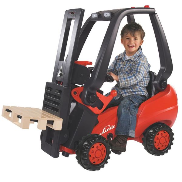 BIG Wózek Widłowy Na Pedały Linde Forklift zdjęcie 1