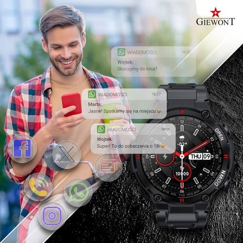 SMARTWATCH ZEGAREK na KOMUNIĘ dla Chłopca + Torebka ROZMOWY SMS GW430 na Arena.pl