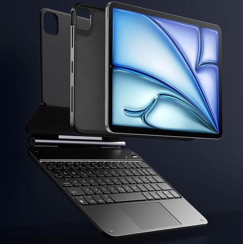 Etui z klawiaturą ESR 6B014A, QWERTZ, do iPad Air 11 cali M2 2024, antracyt na Arena.pl