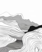 Plakat 40x50cm Geometryczne Wzniesienia