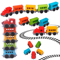 Pociąg Mini Z Wagonikami Kolorowe Wagony Nauka Poprzez Zabawę Technok  9116