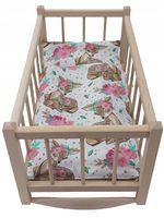 KOŁYSKA DLA LALEK drewniana Pościel SARENKI - MOŻLIWOŚĆ WYBORU POŚCIELI