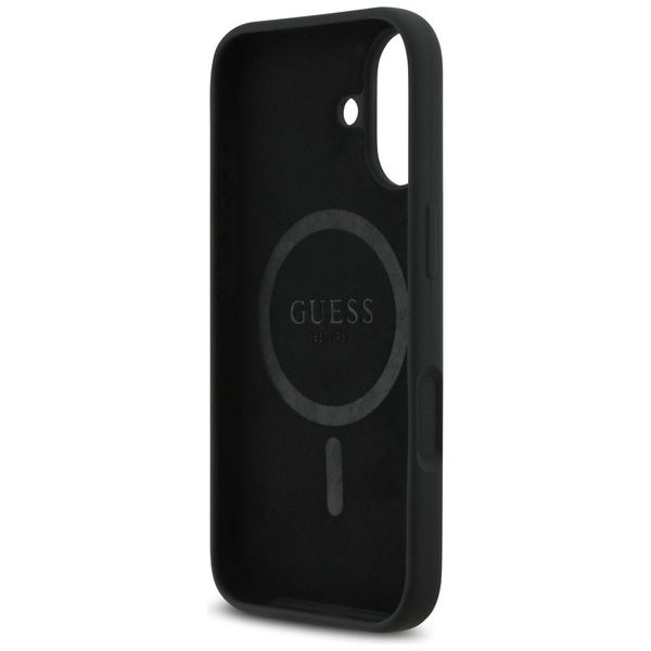 Etui Guess Silicone Triangle Logo MagSafe do iPhone 17 czarny zdjęcie 7