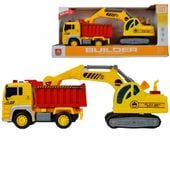 Wywrotka Z Koparką Światło Dźwięk Budowlane Wy570C