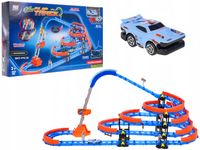 wielopoziomowy TOR SAMOCHODOWY dla autek + samochodzik ZJEŻDŻALNIA