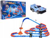 wielopoziomowy TOR SAMOCHODOWY dla autek + samochodzik ZJEŻDŻALNIA