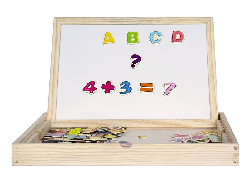 Drewniana wielofunkcyjna tablica edukacyjna 2w1 zdjęcie 4