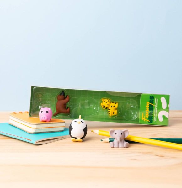 Zestaw gumek do mazania Animals zdjęcie 3