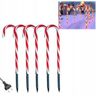 LAMPKI LED LASKI MIKOŁAJA CUKIERKI OZDOBA OGRODU GIRLANDA