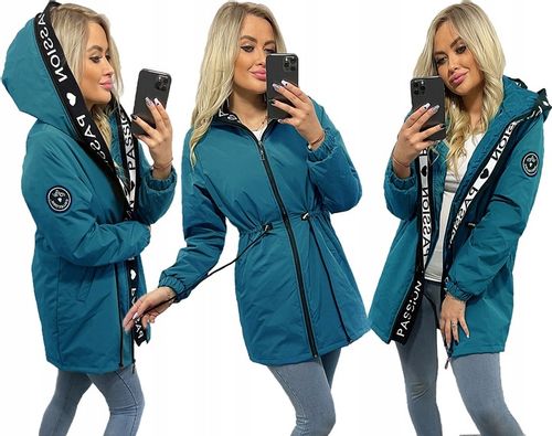 ASYMETRYCZNA PARKA kurtka Z KAPTUREM 4 KOLORY XS na Arena.pl