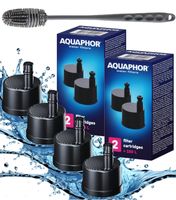 4x Wkład filtrujące do butelki AQUAPHOR CITY + szczoteczka do mycia