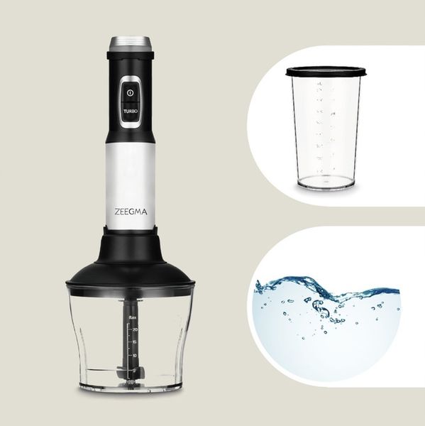 MOCNY WIELOFUNKCYJNY BLENDER MIKSER RĘCZNY 5w1 TYTANOWE OSTRZE temp do 140° zdjęcie 13