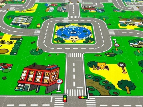 PUZZLE PIANKOWE MATA MIASTO ULICE DROGI 18EL DUŻE na Arena.pl