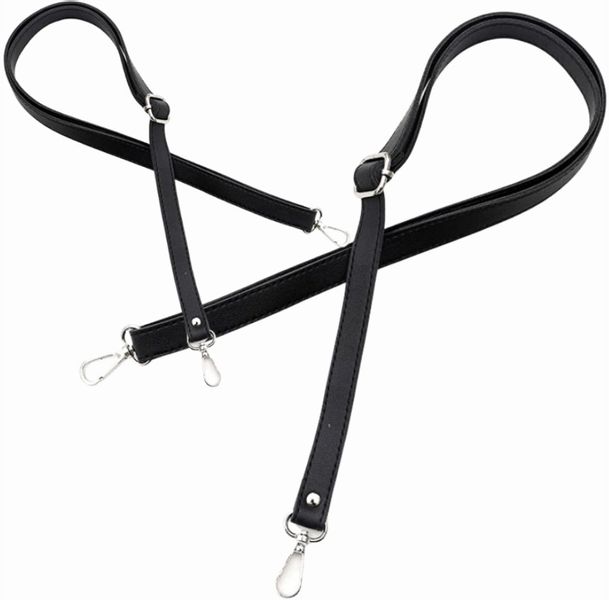 Pasek Regulowany Do Torby Torebki Skórzany Czarny zdjęcie 6