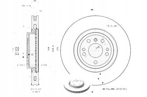 TARCZA HAM PRZOD 330X32 V BREMBO na Arena.pl