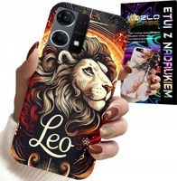 ETUI DO OPPO RENO7 4G - LEW, ZNAK ZODIAKU ASTRONOMIA, CASE + SZKŁO