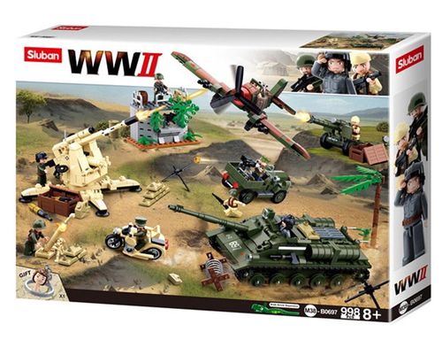 KLOCKI SLUBAN WW II Bitwa pod Kurskiem 998 kompatybilne z LEGO na Arena.pl