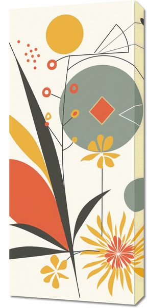 Obraz 40x90cm Geometryczny Ogród zdjęcie 1