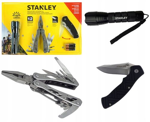 STANLEY ZESTAW SURVIVALOWY MULTITOOL NÓŻ LATARKA na Arena.pl