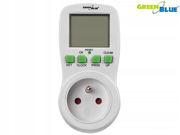 WYLACZNIK BOJLER PROGRAMATOR CZASOWY CYFROWY TIMER 3680W GreenBlue GB107 zdjęcie 5