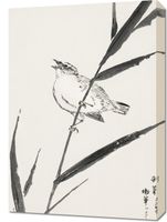 Obraz 50x70cm Reed-Bunting, Kashu Japoński Vintage do Salonu