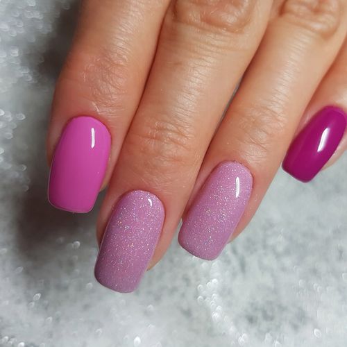 SEMILAC LAKIER HYBRYDOWY 319 SHIMMER DUST PINK 7ml na Arena.pl