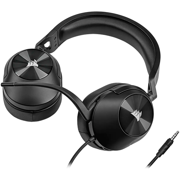 corsair hs65 surround headset, carbon - eu zdjęcie 2
