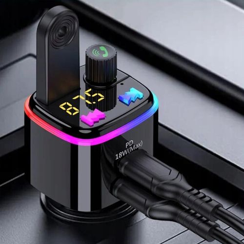 Transmiter BlueTooth FM samochodowy Ładowarka MP3 2xUSB SD LCD na Arena.pl