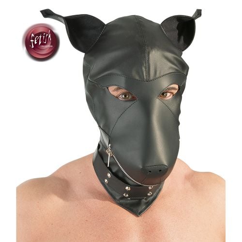 Imitation leather dog mask na Arena.pl