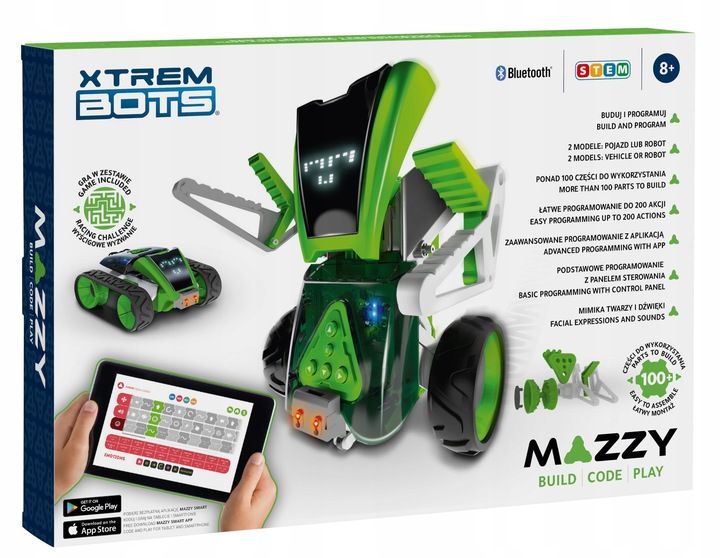 XTREM BOTS ROBOT INTERAKTYWNY MAZZY STEM do nauki programowania, +8 lat zdjęcie 5