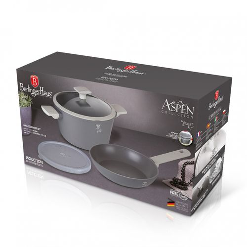 garnek i patelnia tytanowa berlinger haus bh-7079 aspen na Arena.pl