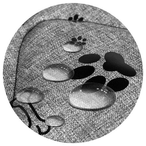 Legowisko dla psa kojec KINGDOG 115x95 cm wodoodporne kości czarne na Arena.pl