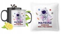 Dla Mateusza Zestaw Kubek Magiczny + Poduszka Z Nadrukiem Ze Zdjęciem