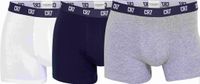 Bokserki męskie CR7 Basic Trunk 3 pary grey melange/white/navy S