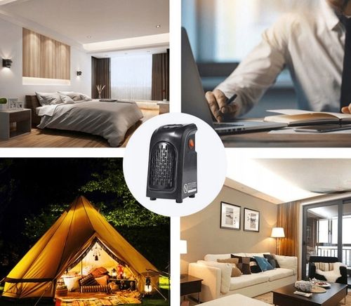 GRZEJNIK ELEKTRYCZNY MINI FARELKA TERMOWENTYLATOR DO GNIAZDKA na Arena.pl