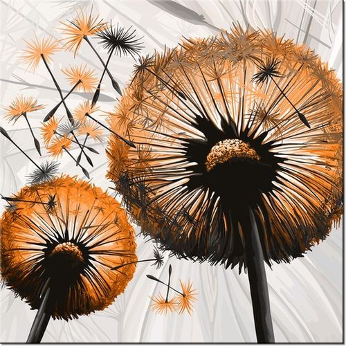 40CM 40CM OBRAZEK DMUCHAWCE POMARAŃCZACH DRUK PŁÓTNO OBRAZ na Arena.pl