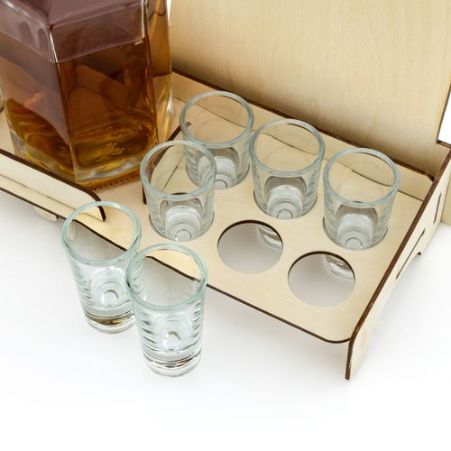 KARAFKA dla PSZCZELARZA  Z KIELISZKAMI prezent na urodziny 18 30 40 50 60 na Arena.pl