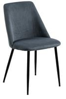 Krzesło Ines szare sztruks