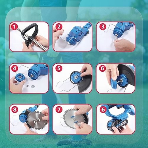 PODKASZARKA AKUMULATOROWA KOSA WYKASZARKA NA KOŁACH 2X AKU 21V DUŻY na Arena.pl