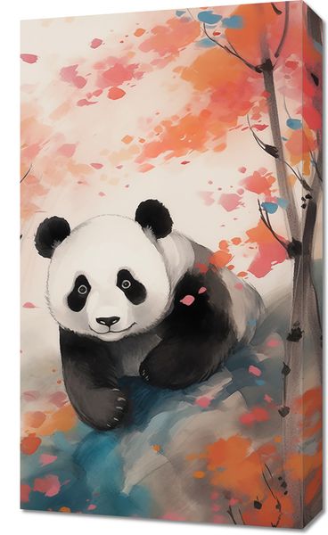 Obraz 40x70cm Panda wśród Klonów zdjęcie 1