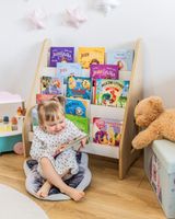 Biblioteczka Montessori dla dzieci MAXI Dąb/biały