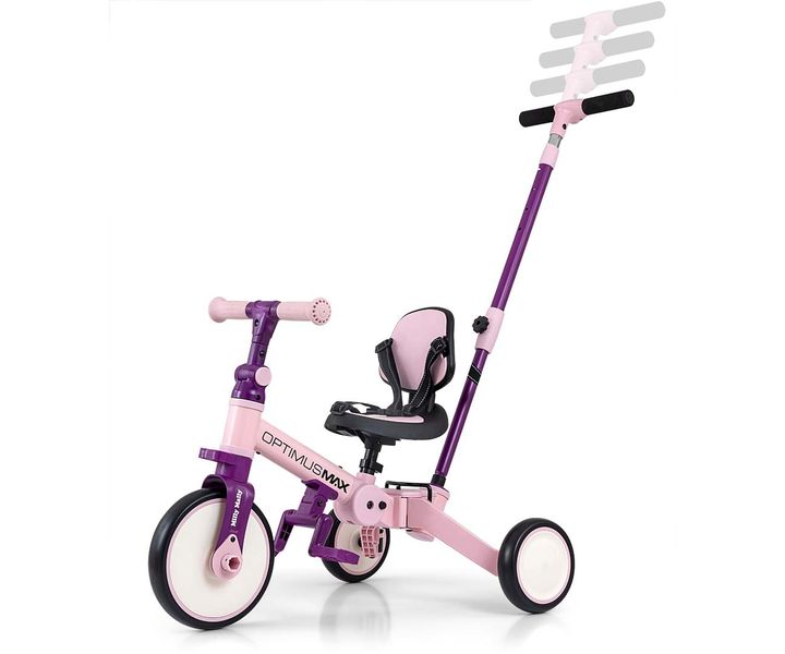 MILLY MALLY 6267 Rowerek 5w1 OPTIMUS MAX pink zdjęcie 12