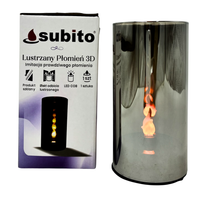 Lampion Lustrzany Płomień 3D LED SUBITO (1051) H150