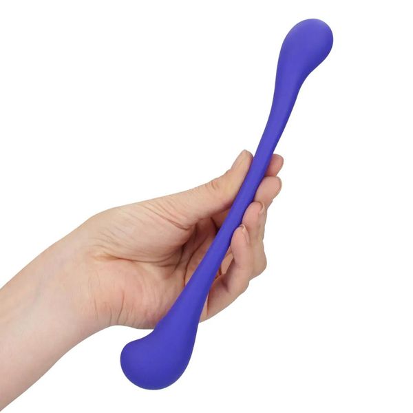 Dual-Ended Bendable Vibe With Remote Control - Purple zdjęcie 8