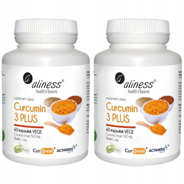 2x CURCUMIN C3 COMPLEX KURKUMINA PIPERYNA Aliness zdjęcie 1