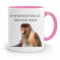 Kubek Różowy Nosacz Janusz Ja To W Twoim Wieku Z Nadrukiem Ze Zdjęciem