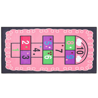 Dywan dziecięcy gra w klasy 80 x 150 cm różowy HONAZ