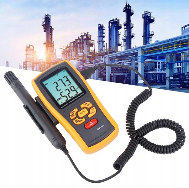 HIGROMETR MIERNIK WILGOTNOŚĆ TEMPERATURA POWIETRZA TERMOHIGROMETR BENETECH zdjęcie 3