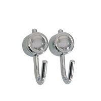 WIESZAKI MOCOWANE DO ŚCIANY 2 SZT. ATLANTIK CHROM